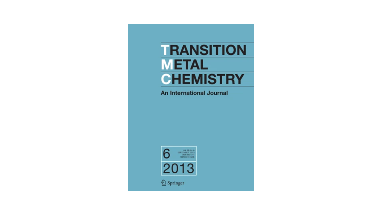 Transition Metal Chemistry (Ed. Springer)